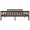 Estructura De Cama Madera Maciza Pino Marrón Oscuro 180x200 Cm Vidaxl