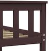 Estructura De Cama Madera Maciza Pino Marrón Oscuro 180x200 Cm Vidaxl