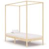 Estructura De Cama Con Dosel Madera Maciza De Pino 100x200 Cm Vidaxl