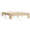 Estructura De Cama De Madera Maciza De Pino 120x200 Cm Vidaxl