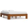 Estructura De Cama Madera Maciza Pino Marrón Claro 120x200 Cm Vidaxl