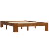 Estructura De Cama Madera Maciza Pino Marrón Claro 120x200 Cm Vidaxl