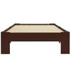 Estructura De Cama Madera Maciza Pino Marrón Oscuro 90x200 Cm Vidaxl