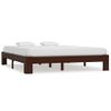 Estructura De Cama Madera Maciza Pino Marrón Oscuro 180x200 Cm Vidaxl