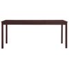 Mesa De Comedor De Madera De Pino Marrón Oscuro 180x90x73 Cm Vidaxl