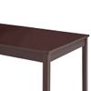 Mesa De Comedor De Madera De Pino Marrón Oscuro 180x90x73 Cm Vidaxl