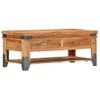 Mesa De Centro De Madera Maciza De Acacia 110x52x45 Cm Vidaxl