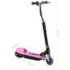 Patinete Eléctrico Rosa 120 W Vidaxl