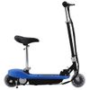 Patinete Eléctrico Con Asiento Azul 120 W Vidaxl