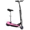 Patinete Eléctrico Con Asiento Rosa 120 W Vidaxl