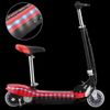 Patinete Eléctrico Con Asiento Y Led Rojo 120 W Vidaxl