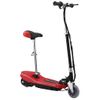 Patinete Eléctrico Con Asiento Y Led Rojo 120 W Vidaxl