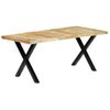 Mesa De Comedor De Madera Maciza De Mango 180x90x76 Cm Vidaxl