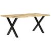 Mesa De Comedor De Madera Maciza De Mango 180x90x76 Cm Vidaxl