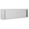 Rogal Armario Pared De Cocina Puertas Correderas Acero 150x40x50 Cm Rogal