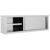 Rogal Armario Pared De Cocina Puertas Correderas Acero 150x40x50 Cm Rogal