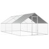 Jaula Gallinero De Exterior De Acero Galvanizado 2,75x6x1,92 M Vidaxl