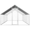 Jaula Gallinero De Exterior De Acero Galvanizado 2,75x6x1,92 M Vidaxl