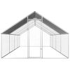 Jaula Gallinero De Exterior De Acero Galvanizado 2,75x8x1,92 M Vidaxl