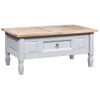 Mesa De Centro Corona Range Pino Mexicano Gris 100x60x45 Cm Vidaxl