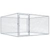 Perrera De Exterior De Acero Galvanizado 2x2x1 M Vidaxl