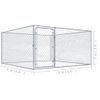 Perrera De Exterior De Acero Galvanizado 2x2x1 M Vidaxl