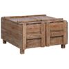 Mesa De Centro De Madera Maciza Reciclada 65x65x38 Cm Vidaxl