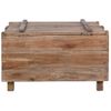 Mesa De Centro De Madera Maciza Reciclada 65x65x38 Cm Vidaxl