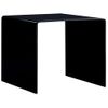 Mesa De Centro De Vidrio Templado Negro 50x50x45 Cm Vidaxl