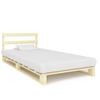 Estructura De Cama De Palés Madera Maciza De Pino 100x200 Cm Vidaxl