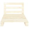 Estructura De Cama De Palés Madera Maciza De Pino 100x200 Cm Vidaxl