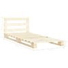 Estructura De Cama De Palés Madera Maciza De Pino 100x200 Cm Vidaxl