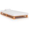 Estructura De Cama De Palés Madera Maciza Pino Marrón 100x200cm Vidaxl