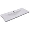 Lavabo Encastrado De Cerámica Blanco 101x39,5x18,5 Cm Vidaxl