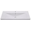 Lavabo Encastrado De Cerámica Blanco 101x39,5x18,5 Cm Vidaxl