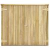 Caseta Herramientas Jardín Madera Pino Impregnada 135x60x123 Cm Vidaxl