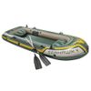 Barca Inflable Seahawk 4 Con Motor De Arrastre Y Soporte Intex