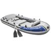 Barca Inflable Excursion 5 Con Motor De Arrastre Y Soporte Intex