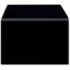 Mesa De Centro De Vidrio Templado Negro 98x45x31 Cm Vidaxl