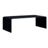 Mesa De Centro De Vidrio Templado Negro 98x45x31 Cm Vidaxl