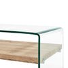 Mesa De Centro De Vidrio Templado Transparente 98x45x31 Cm Vidaxl