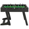 Futbolín Plegable Negro 121x61x80 Cm Vidaxl