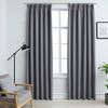 Cortinas Opacas Con Ganchos 2 Piezas Gris 140x245 Cm Vidaxl