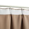 Cortinas Opacas Con Ganchos 2 Piezas Gris Topo 140x225 Cm Vidaxl