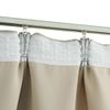 Cortinas Opacas Con Ganchos 2 Unidades Beige 140x245 Cm Vidaxl