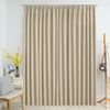 Cortina Opaca Con Ganchos Beige 290x245 Cm Vidaxl