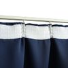 Cortinas Opacas Con Ganchos 2 Unidades Azul 140x245 Cm Vidaxl