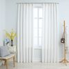 Cortinas Opacas Con Ganchos 2 Piezas Blanco Crudo 140x175 Cm Vidaxl