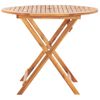 Mesa Plegable De Jardín De Madera Maciza De Acacia 90x75 Cm Vidaxl