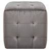 Puf 2 Unidades Terciopelo Gris 30x30x30 Cm Vidaxl